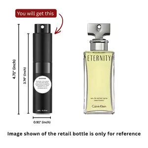 Calvin Klein Eternity Eau de Parfum Women 8ml / 0.27oz – 100% Original Authentic Decanted Perfume Spray