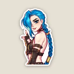 Jinx Sticker – League of Legends Vinyl Sticker for Laptop & Phone