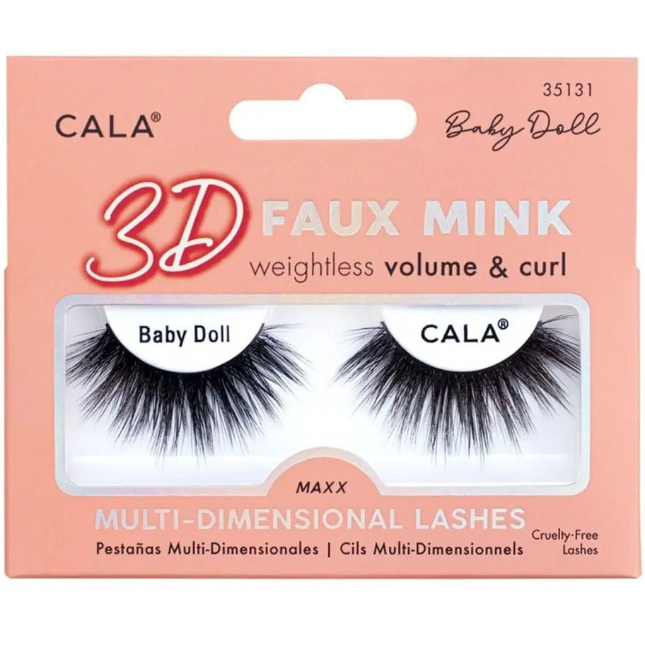 CALA 3D Faux Mink Lashes: Baby Doll