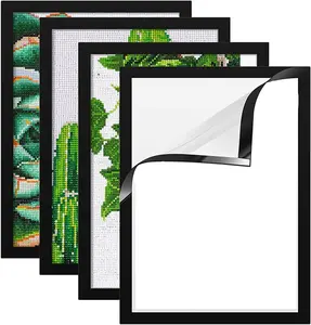 Huacan Diamond Painting Frames 12X16In/30X40Cm, Magnetic Diamond Art Frame Self-Adhesive (4 Pack) Yiwu Huacan Jewelry Factory