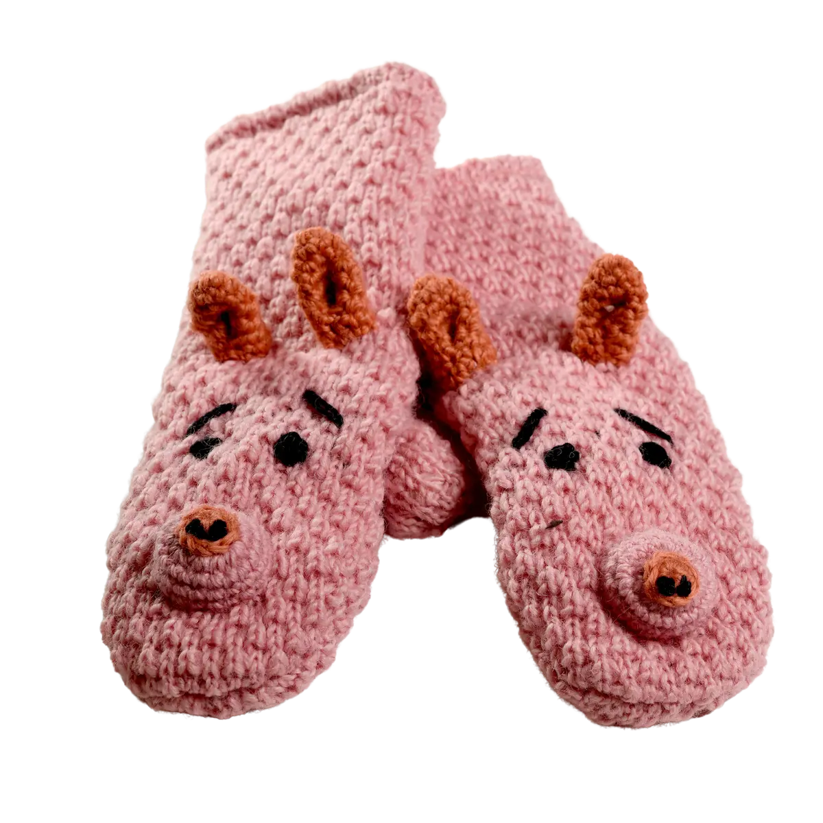 Crochet Piggy Mittens