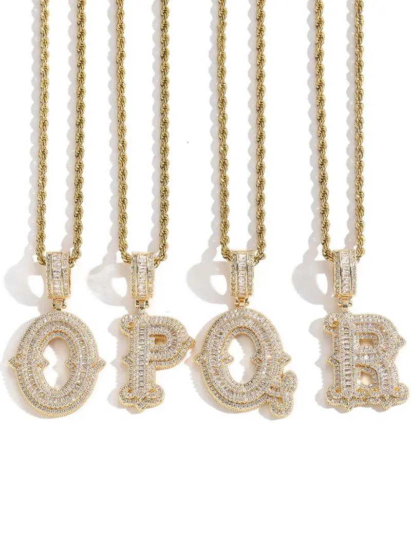 stussy silver alphabet pendant - TikTok Shop