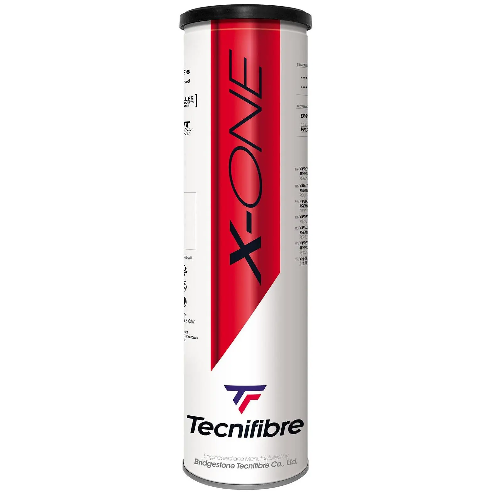 Tecnifibre X-One Tennis Balls - Can (4 Balls)