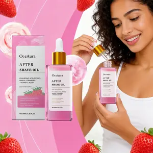 Strawberry Scented Hair Removal Care Essence, Soothes Skin Post-Shave, Quick Absorbing Moisturizer, Essential Shaving & Depilatory Aid summervibes