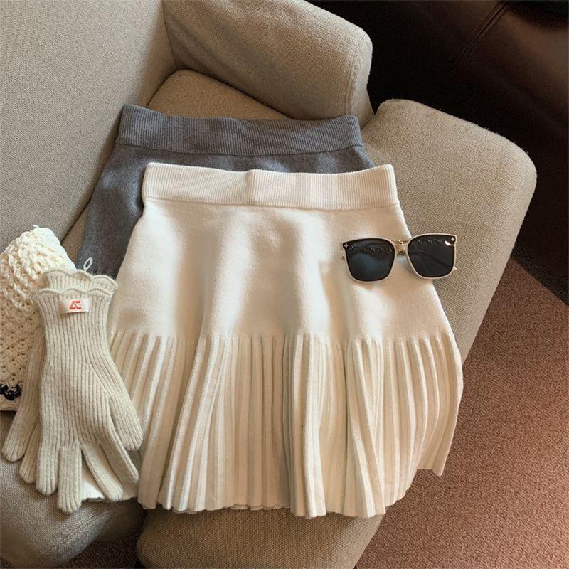 Pleated Mini Skirt