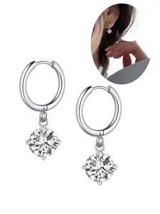 Cubic Zirconia Earrings, Dazzling Dainty Fashion Jewelry for Women, Stunning Accessories for Every Occasion, Crafted with Metal Coating and Stainless Steel