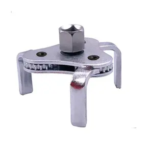 Flat Three-Jaw Adjustable Oil Filter Wrench, Essential Tool for Easy Oil Filter Removal and Installation, Versatile Mechanic's Tool