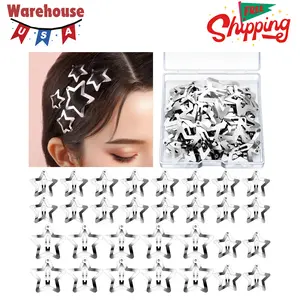 Star Hair Clips and Barrettes Set - 20 pcs 1.22" Y2K