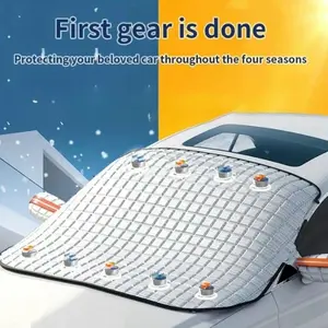 All-Season Car Windshield Cover, Durable All-Weather Protection, Universal Fit Design, Ideal for Winter & Summer Use