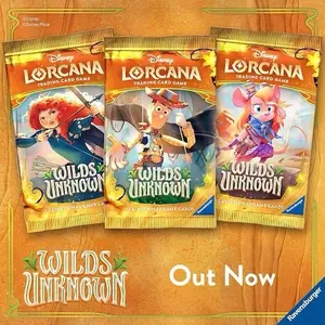 Disney Lorcana Wild's Unknown Authentic English Trading Card Box - Collectible Trading Cards Play Booster Pack/Booster Box