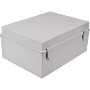 ABS Plastic Dustproof Waterproof IP65 Junction Box Universal Electrical Project Enclosure with Lock (5.9"x5.9"x3.5")