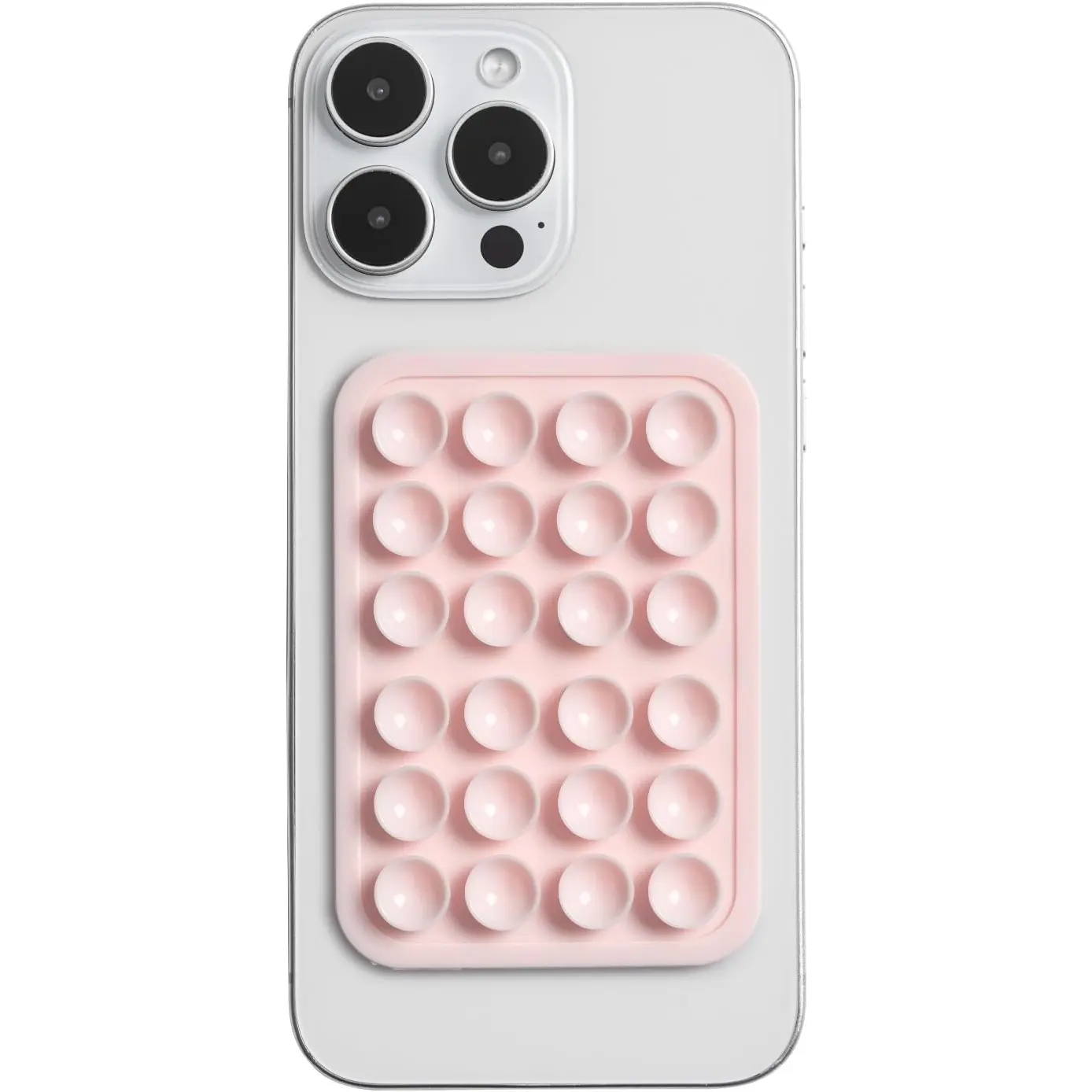 Suction Phone Case Adhesive Octo Cup Buddy Mount - Anti-Slip Holder, Hands-Free Phone Accessory for  and Android - Sticky Grip for Selfies, Videos - Chalk Pink
