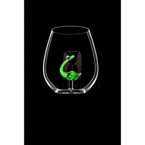 Green Loch Ness Monster Stemless Wine Glass™