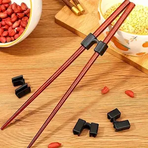 10pcs Geometric Pattern Plastic Chopstick Holders and Rests - Multifunctional Chopstick Assistants - Kitchenware - Ideal for Christmas, Halloween, Easter, Thanksgiving Dinners