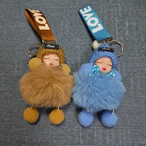 Viral Kawaii Multiple Colors Plush Doll Keychain Soft Fuzzy Backpack Charm Aesthetic Accessory for Bags & Keys  Cute Trendy Fashion Keychain Doll Plush Doll Keychain Pendant Backpack Gift