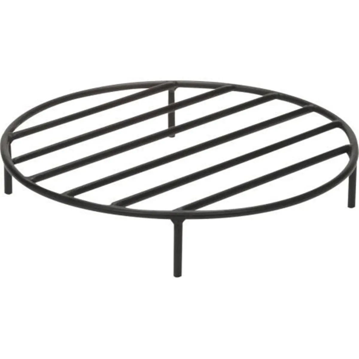 Dagan Round Premium Metal Fire Pit Grate - 1/2 in Round Steel, 10 lbs, Black Circle Outdoor Grate, Enhances Fire Experience, Long-Lasting Durability