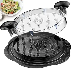 Chicken Shredder Tool Meat Breast Shredding Separation Mincing Grinder Machine With Lid for Chicken, Pork, Beef - Versatile Kitchen Tool
