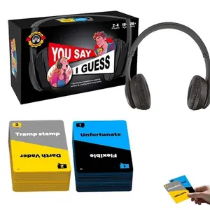 Lip Reading Party Game for Adults - 100 Phrase Challenge Card Game for Family & Friends, Tabletop Entertainment for Game Nights, Tabletop Games