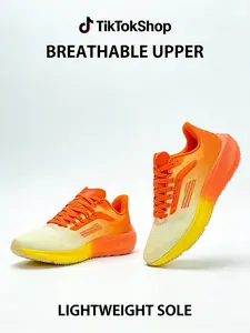 TikTok Trending Unisex Breathable Mesh Lightweight Running Shoes Comfortable Soft Sole Lace Up Athletic Sneakers for Running Gym Daily Wear