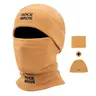 ROCKBROS Unisex Thermal Ski Mask Balaclava - Windproof Hood, Double-Sided Fiber Fabric, Customized Fit, Orange Neck Warmer for -10°C to 0°C Outdoor Skiing, Sports & Outdoor Hats (Army Green*2)