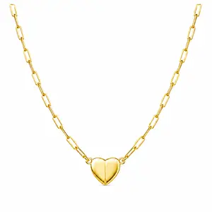 Gold Heart Magnetic Necklace, Party Outfit Accessory & Cute Home Vanity Decor Gift