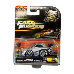 Jada Fast & Furious Brian’s Nissan Skyline GT-R R34 Silver Diecast Car