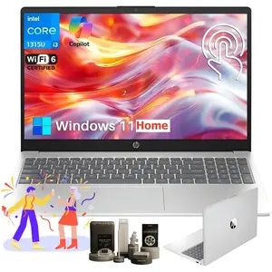 HP 15.6" Touchscreen Laptop | 13th Gen i3, Up to 32GB RAM, 512GB SSD, Win 11 Home, Copilot AI, Wi‑Fi 6, Bundle Accessory,Suit for Business&Student