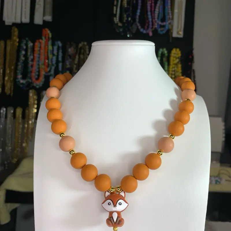 Lindó Necklace with a Fox Charm