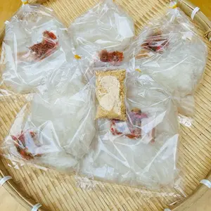Xâu 5 bịch bánh tráng vò muối ruốc hành phi, đậu phộng Tây Ninh– Rice Paper Snack with fried shrimp shallots, peanut (5 Packs)
