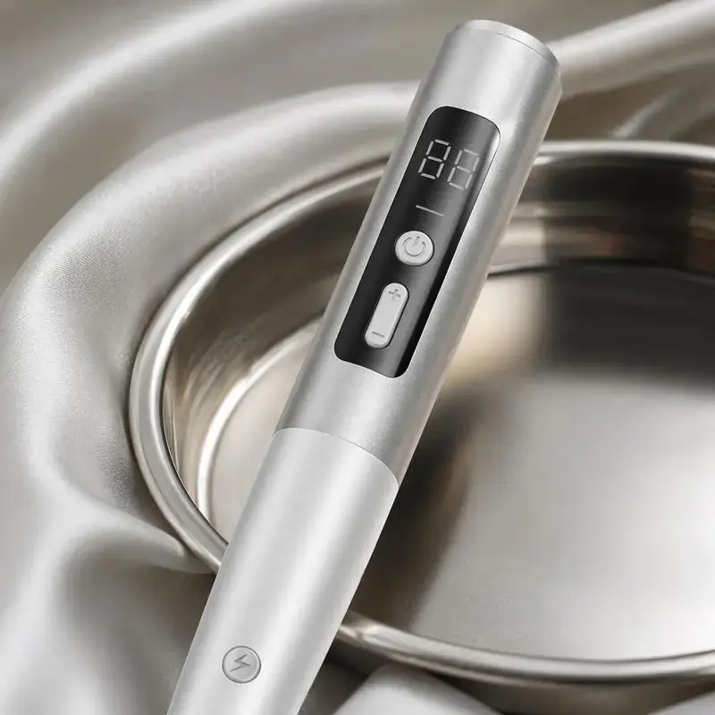 Rechargeable Facial Grooming Pen with Adjustable Settings and Mixed Replacement Accessories, Portable Electronic Beauty Tool for Daily Cosmetic Care