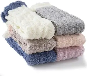 TEHOOK Warm & Cozy Gifts for Women, Fluffy Fuzzy Plush Sleeping Slipper Socks - Soft Warm Fabric
