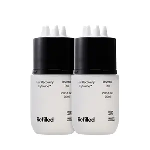 [Duo Set]Refilled cADPR Booster Pro Intensive Hair Growth Serum | Hair Density & Strengthening Care for Thin & Weak Hair | Deep Scalp Care with Built-In Scalp Massager | Cytokine, Biotin for Sensitive Scalp