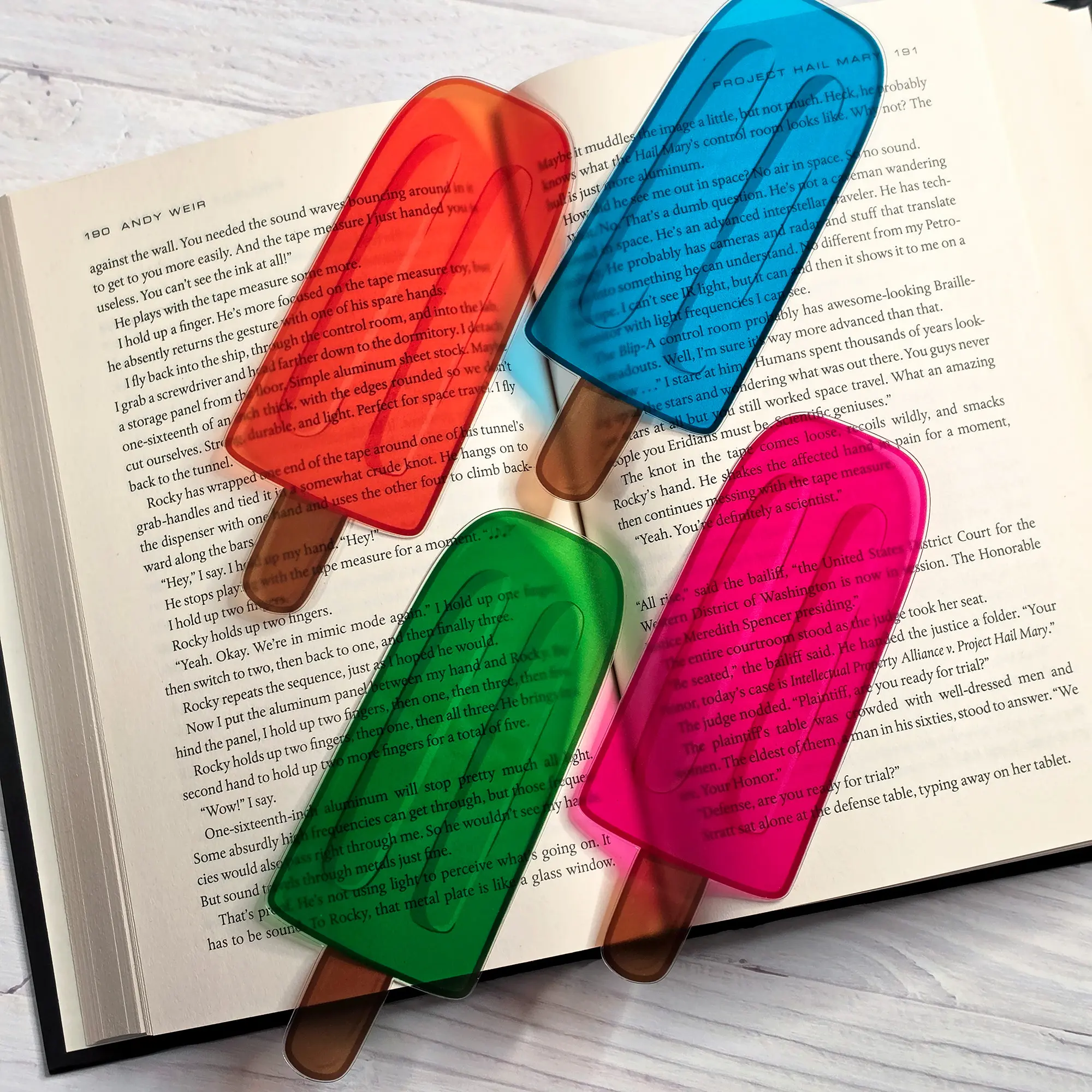 Popsicle Shapemark (Translucent) - UV Printed Acrylic Popsicle Shapemark (Translucent) - UV Printed Acrylic