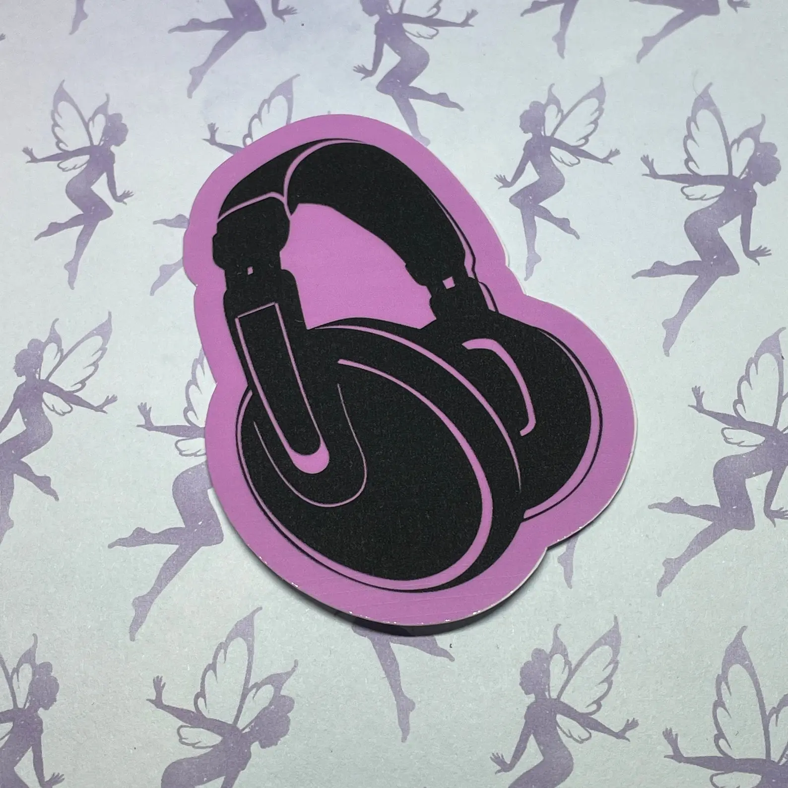 Retro Headphones, retro 3 inch Sticker, Weatherproof Vinyl
