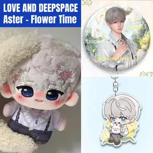 3pcs,  Alien Stage Anime Plush Doll + Badge + Keychain, Collectible Stuffed Character Figure, Premium Soft Toy - Keychain Bag Car Charm, Desk Shelf Room Decor, Birthday Christmas Valentine Party Gift for Anime Fans Teens