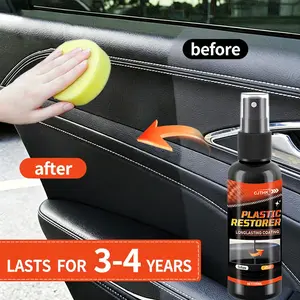 Car Plastic Restorer Back To Black Gloss Plastic Trim Longlasting Restoration Coating Leather Restore Auto Interior Polish Care Products Protectant Spray