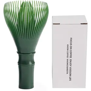 Traditional Matcha Whisk Reusable PP Resin Matcha Whisk Chasen Dishwasher Safe Matcha Stirrer Matcha Green Tea Powder Preparation Prepare Japanese Matcha Tea (Green)
