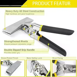3/6 Inch Flat Mouth Iron Plate Bending Plier, 1 Count Light Steel Angle Bending Tool, Double Dip Handle Bending Tool, Professional Cutting Tool, Stainless Steel Cutter
