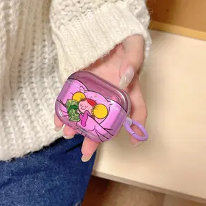 Cute Cartoon Design Earphone Case, TPU Earphone Protective Cover, Earphone Protector for AirPods, Headset