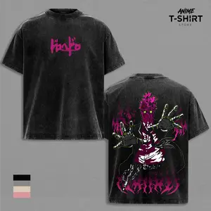 Dorohedoro Anime Graphic Tee Vintage Washed Oversized Shirt Caiman Manga Streetwear Dark Fantasy Japanese Anime Unisex Gift