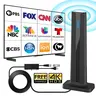 Indoor Digital TV Antenna 2026 Model - Full HD 4K/1080P Support, High-Quality Signal, 3M Stick Base, 360° Long Range, Smart TV Compatible, Local Channels, Easy Installation, Cut the Cord Cable-Free Home Entertainment HD Antennas Accessories,techvibes