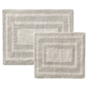 Eddie Bauer Logan Reversible Parchment Bath RugSet