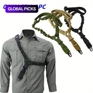 tactical single point rifle sling, 1 count rifle rope strap with metal buckle, outdoor hunting accessories, gym accessories, outdoor recreation equipment, high quality materials, gear gifts for boyfriend, survival kit