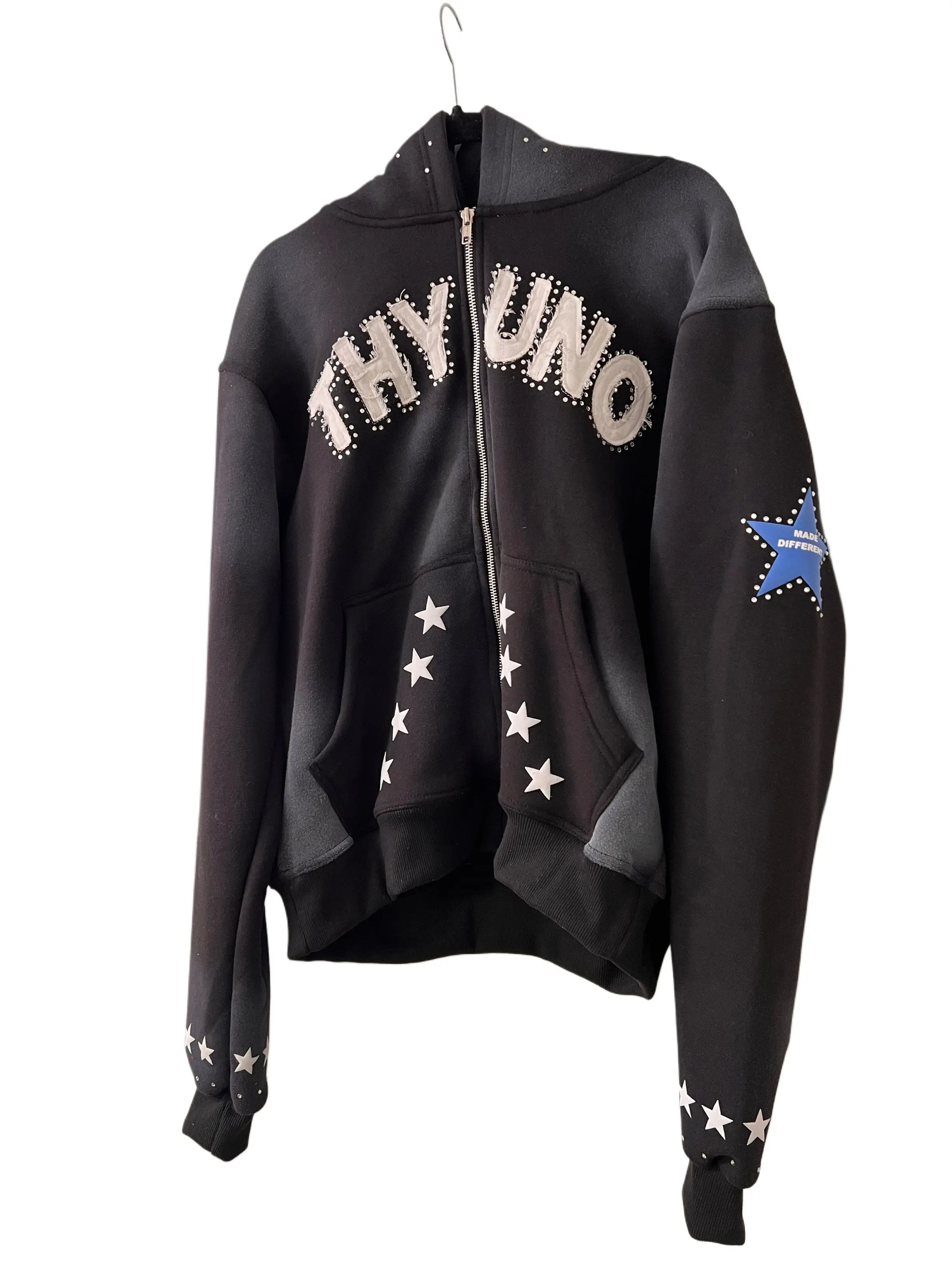 Black "Separation = Elevation" Zip-up
