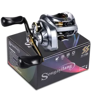 Baitcasting Fishing Reel 7.6: 1 Gear Ratio 11+1BB Front Drag Magnetic Brake System Fishing Reels 17.64LBS Freshwater Saltwater Reel