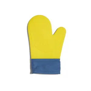 Grove Co. Silicone Oven Mitt - Heat Resistant up to 446°F, Textured Food-Safe Grip, Soft Cotton Cuff, Machine Washable, 11 IN x 7 IN