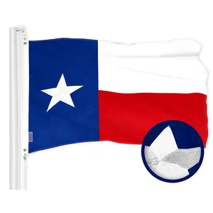 Texas State Flag 300D Embroidered Polyester 2X3 Ft