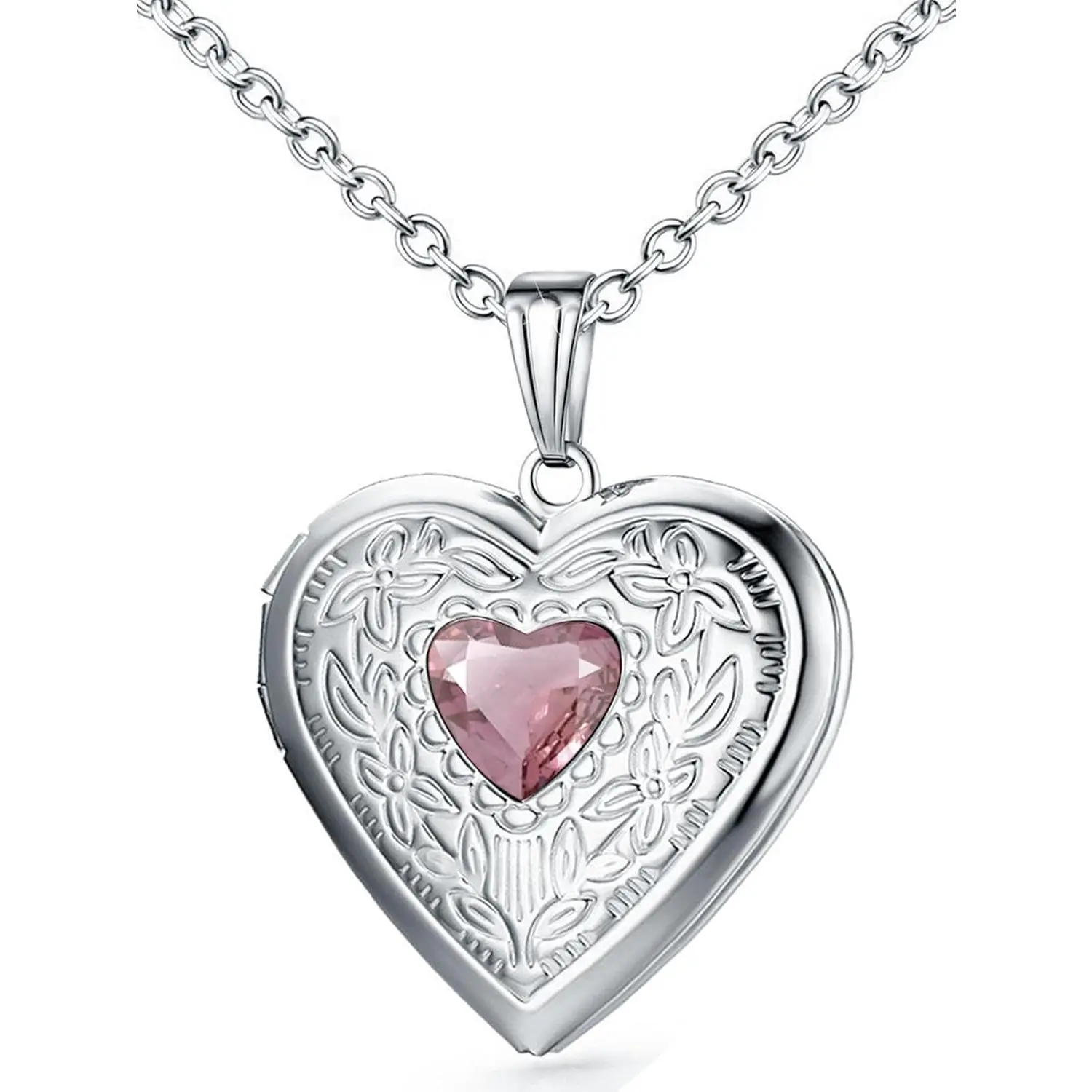 Locket Necklace That Holds Pictures Birthstone Lockets for Women Photo Locket