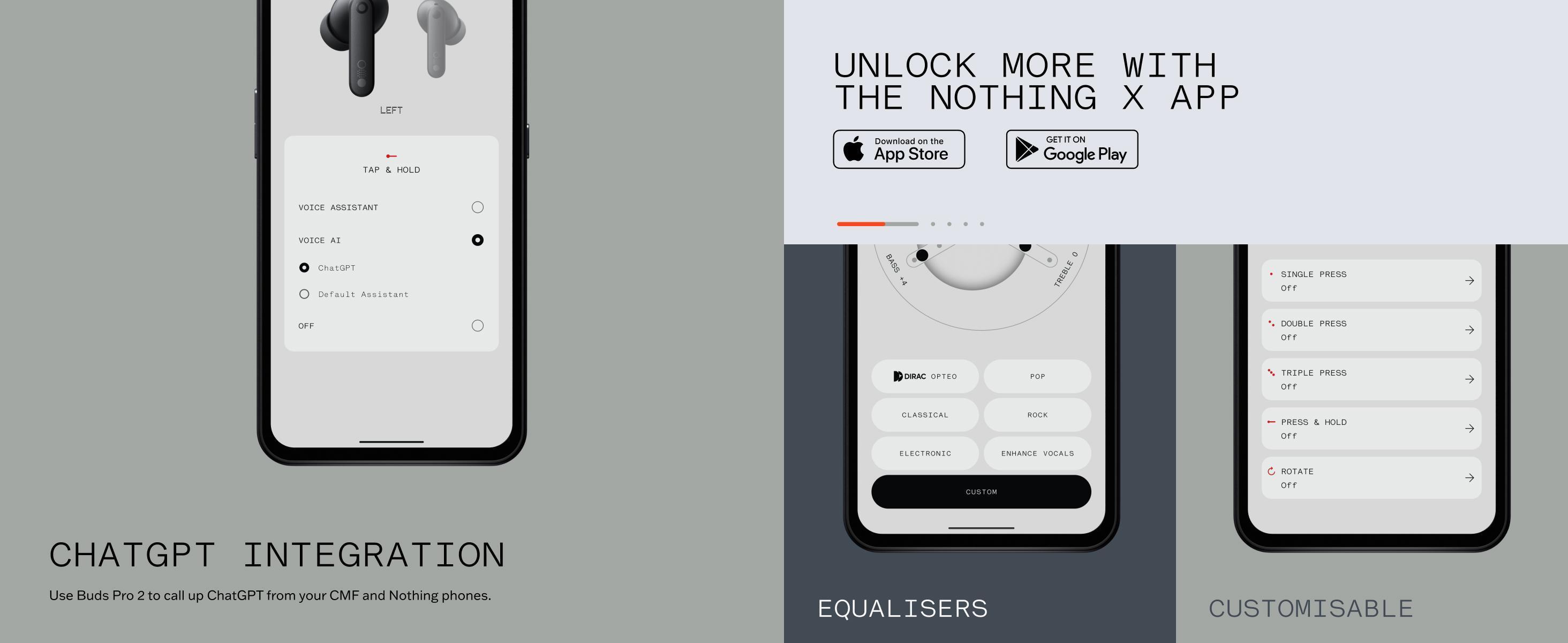 「CMF Buds Pro 2」 Wireless Earbuds with Adjustable Noise Cancellation, ChatGPT Integration, Hi-Res Audio with LDAC, Electronic Headset, 50 dB Hybrid Noise Cancelling, IP55 Waterproof, 43H Play Time, 6 HD Mics Headphones