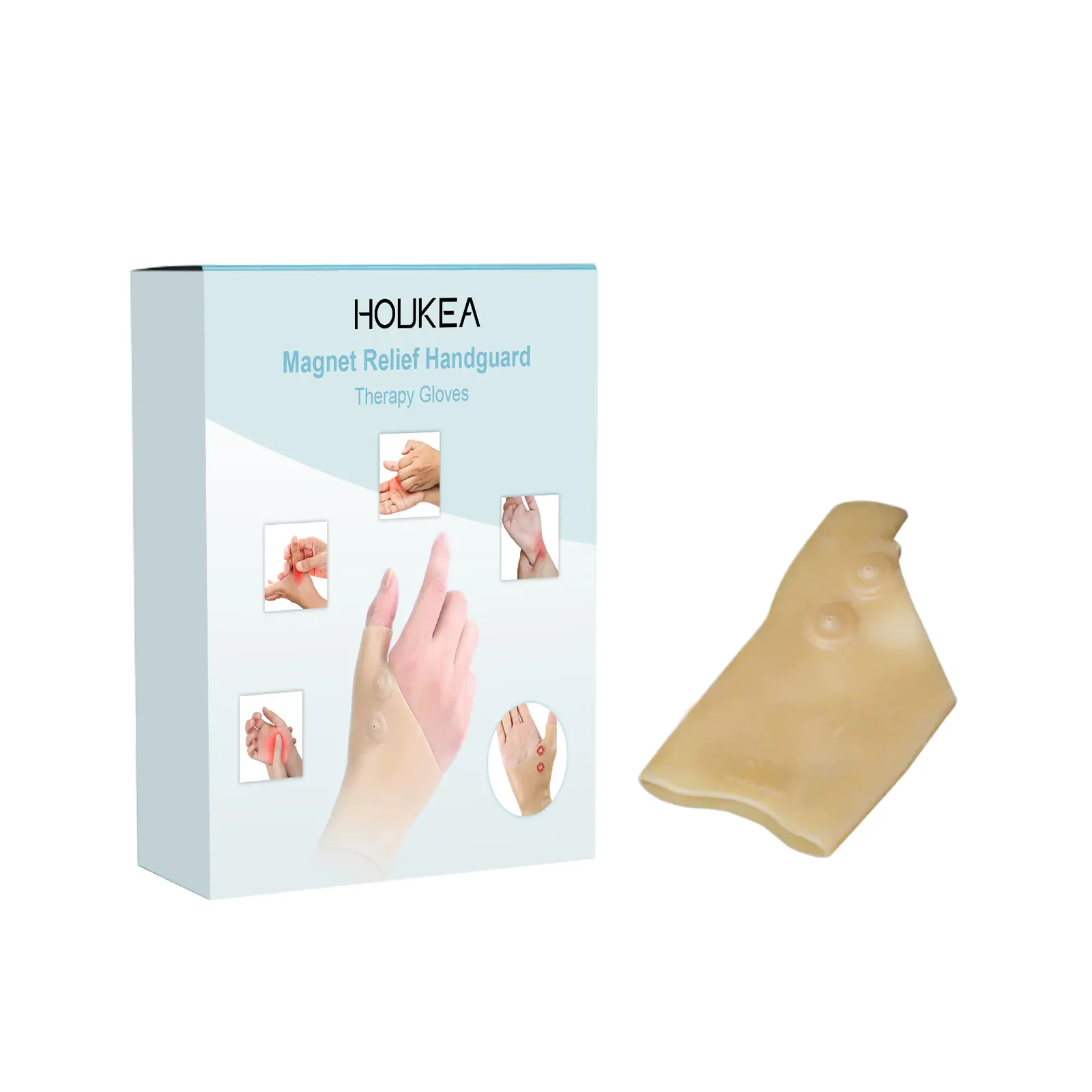 HOUKEA Hand Care Gloves, Comfort Support Gloves for Hands & Wrists, Soft Relaxation Wellness Gloves for Indoor Activities